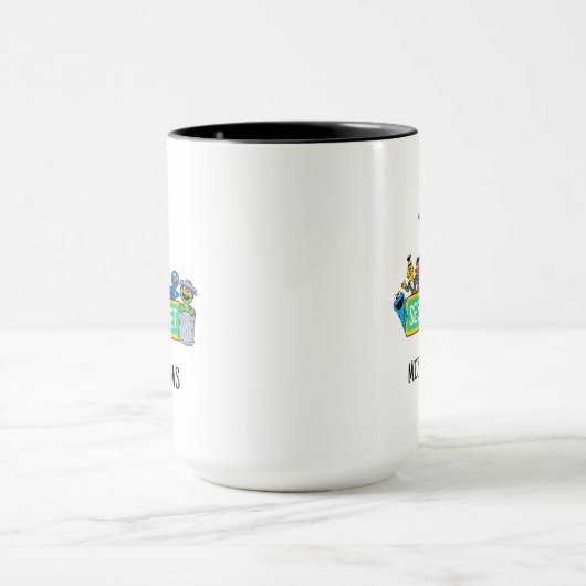 Mug Rue Sésame | Couleur complète avec Pals | Ajouter (Centre)
