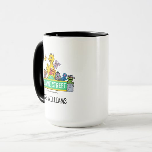 Mug Rue Sésame | Couleur complète avec Pals | Ajouter (Devant gauche)