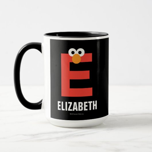 Mug Rue Sésame | E est pour Elmo (Gauche)