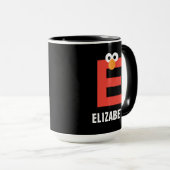 Mug Rue Sésame | E est pour Elmo (Devant droit)