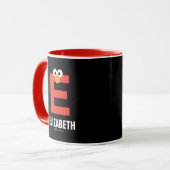 Mug Rue Sésame | E est pour Elmo (Devant gauche)