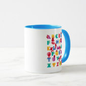 Mug Rue Sésame | Elmo Alphabet (Devant droit)