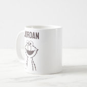 Mug Rue Sésame | Elmo Bright | Ajouter Votre Nom (Devant gauche)