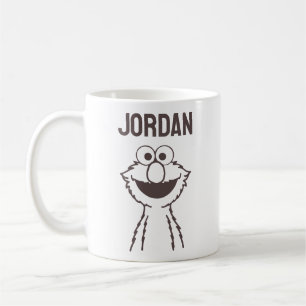 Mug Rue Sésame   Elmo Bright   Ajouter Votre Nom