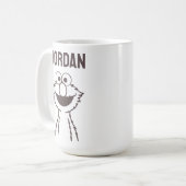 Mug Rue Sésame | Elmo Bright | Ajouter Votre Nom (Devant gauche)