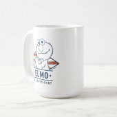Mug Rue Sésame | Elmo pour Président Vintage (Devant gauche)