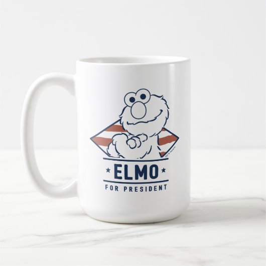 Mug Rue Sésame | Elmo pour Président Vintage (Gauche)