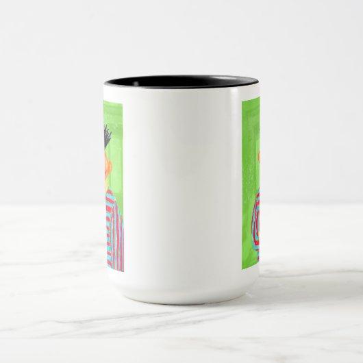 Mug Rue Sésame | Ernie avec Duckie en caoutchouc (Centre)