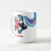 Mug Rue Sésame | Espace extra-atmosphérique Elmo perso (Devant gauche)