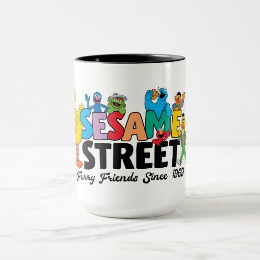 Mug Rue Sésame | Furry Friends depuis 1969 (Centre)