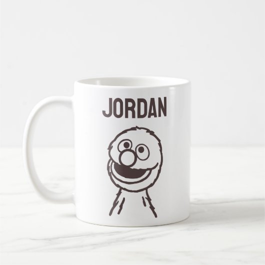 Mug Rue Sésame | Lumière de Grover | Ajouter Votre Nom (Gauche)