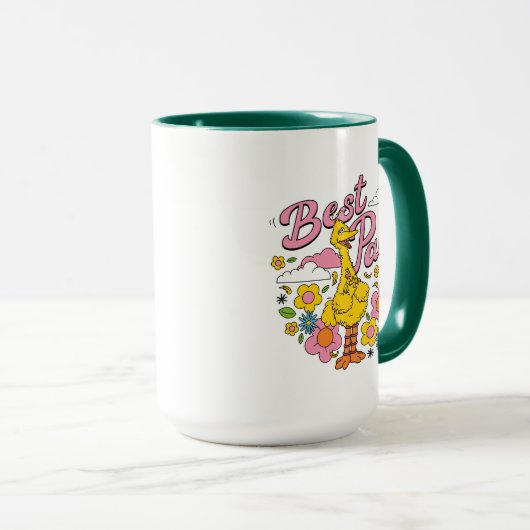 Mug Rue Sésame | Meilleurs potes d'oiseaux jaunes (Devant droit)