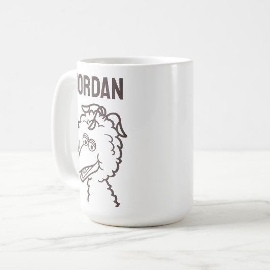 Mug Rue Sésame | Oiseaux | Ajouter Votre Nom (Devant gauche)