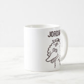 Mug Rue Sésame | Oiseaux | Ajouter Votre Nom (Devant droit)