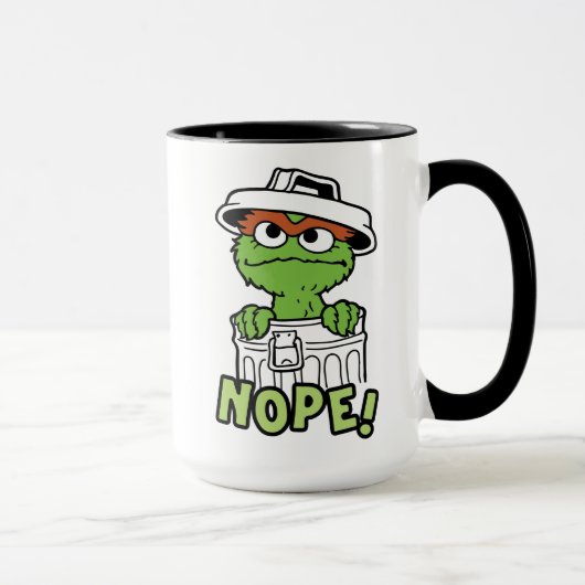 Mug Rue Sésame | Oscar le Grouch Nope! (Droite)
