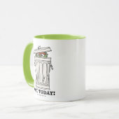 Mug Rue Sésame | Oscar le Grouch Pas aujourd'hui! (Devant gauche)