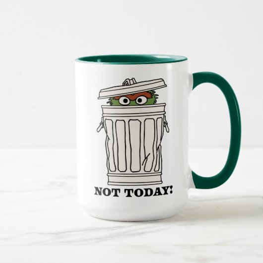 Mug Rue Sésame | Oscar le Grouch Pas aujourd'hui! (Droite)