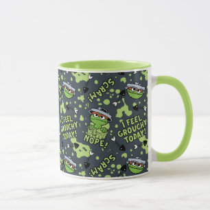 Mug Rue Sésame   Oscar the Grouch Phrase Motif