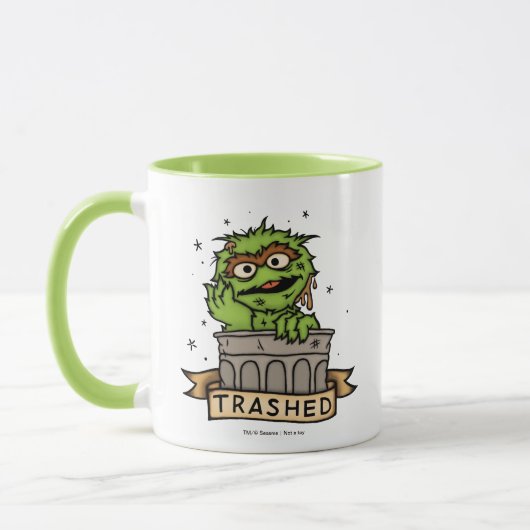 Mug Rue Sésame | Oscar the Grouch Trashed (Gauche)