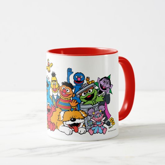 Mug Rue Sésame | Portrait du groupe Pals sésame (Devant droit)