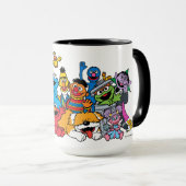 Mug Rue Sésame | Portrait du groupe Pals sésame (Devant droit)