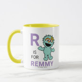 Mug Rue Sésame | R est pour Rosita | Ajouter Votre Nom (Gauche)
