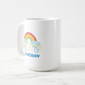 Mug Rue Sésame | Rainbow Graphic | Ajouter Votre Nom (Devant gauche)