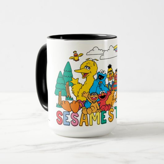 Mug Rue Sésame | Rainbow Wave (Devant gauche)