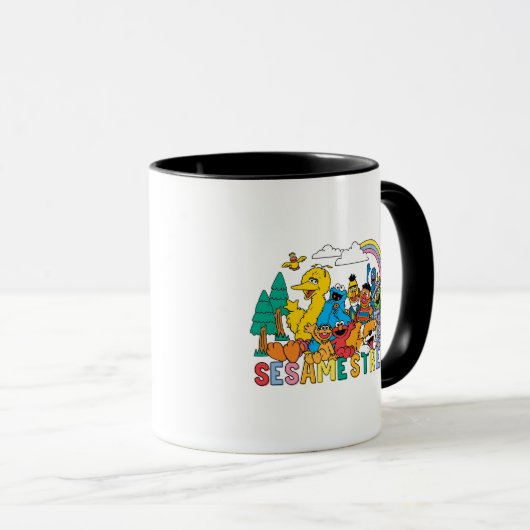 Mug Rue Sésame | Rainbow Wave (Devant droit)