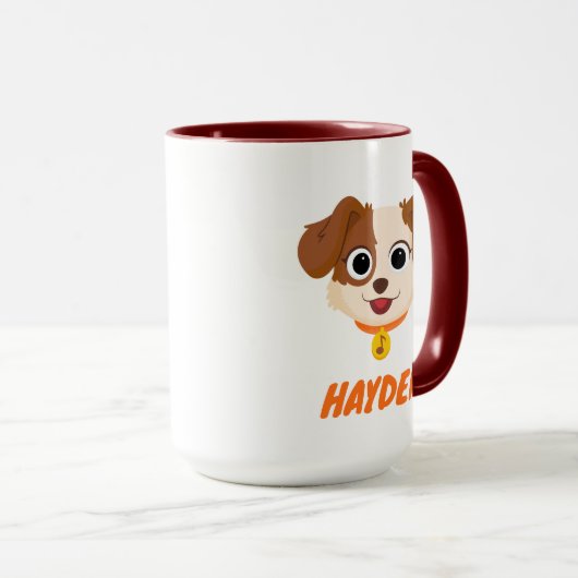 Mug Rue Sésame | Tango Face | Ajouter Votre Nom (Devant droit)