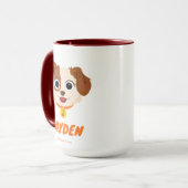 Mug Rue Sésame | Tango Face | Ajouter Votre Nom (Devant gauche)