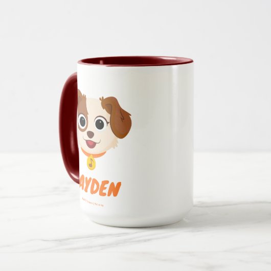 Mug Rue Sésame | Tango Face | Ajouter Votre Nom (Devant gauche)