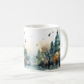 Mug Rue, Ville, Lanterne Et Pluie (Devant droit)