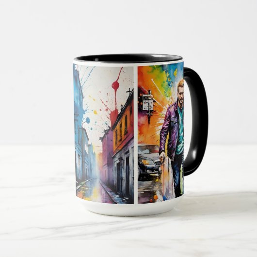 Mug Rues De Couleur (Devant droit)