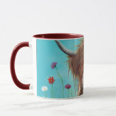 Mug Rufus de boue de vache de Highland, rouge foncé Co (Gauche)