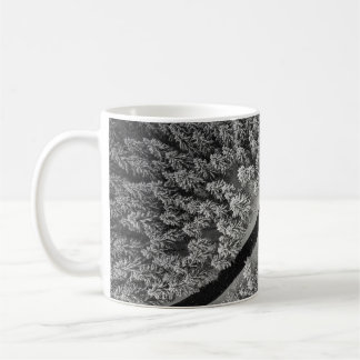 MUG RUG DE LA ZONE FLORALE NOIRE ET BLANCHE