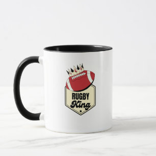 Mug Rugby King   Conception d'insigne couronné pour le