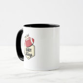 Mug Rugby King | Conception d'insigne couronné pour le (Devant gauche)