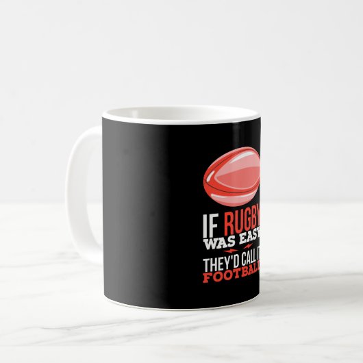 Mug Rugby Sport Cadeau (Devant gauche)