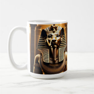 Mug **"Rugissement royal : Le Lion Pharaon d'Or"**