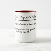 Mug Rules de capitaine (Centre)