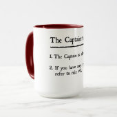 Mug Rules de capitaine (Devant gauche)