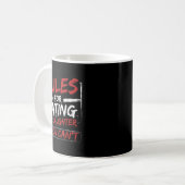 Mug Rules For Dating My Daughter Design You Can't Dad (Devant gauche)