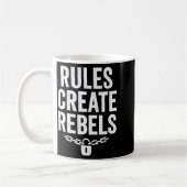 Mug Rules Rebels Protest Dom Statement Gift (Gauche)