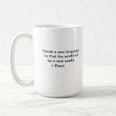 Mug Rumi blanc, noir, bleu - attaquez le derviche de (Gauche)