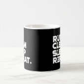 Mug Run Clean Sleep Repeat Funny (Centre)