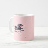 Mug Run Free Blush Pink Horse Inspiration Christian (Devant gauche)