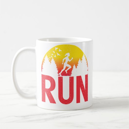 Mug Run Funny Running Girls Runner Girl Athletics Endu (Gauche)