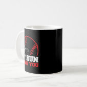 Mug Run I Dare You Funny Baseball Catcher Baseball Pla (Devant gauche)