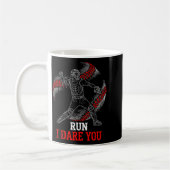 Mug Run I Dare You Funny Baseball Catcher Graphic Play (Gauche)